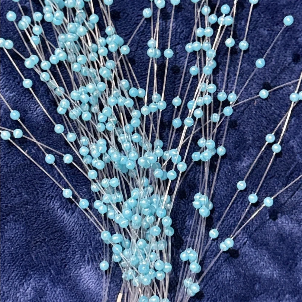 Blue Decorative Berry Spray Stems - Home Accents